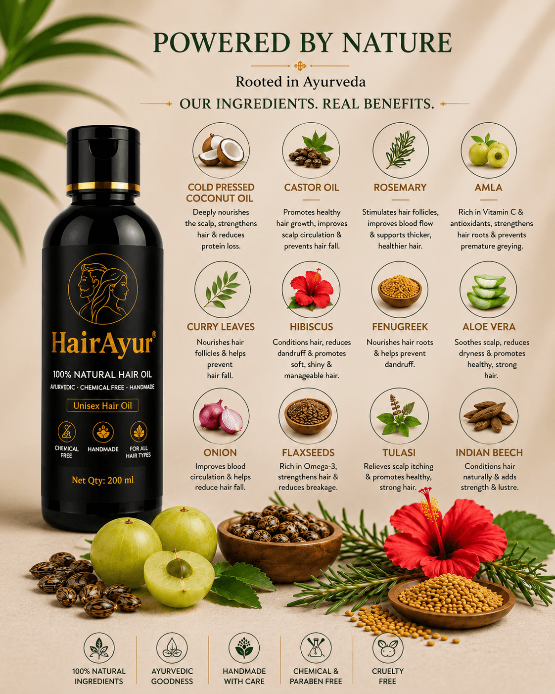 Natural Herbal Hair Oil